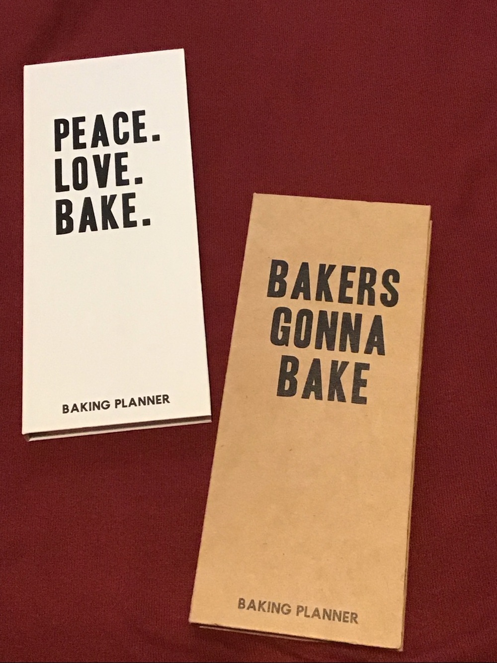 Set/2 Baking Planners